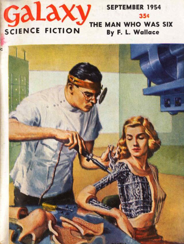 Galaxy Science Fiction cover, September 1954