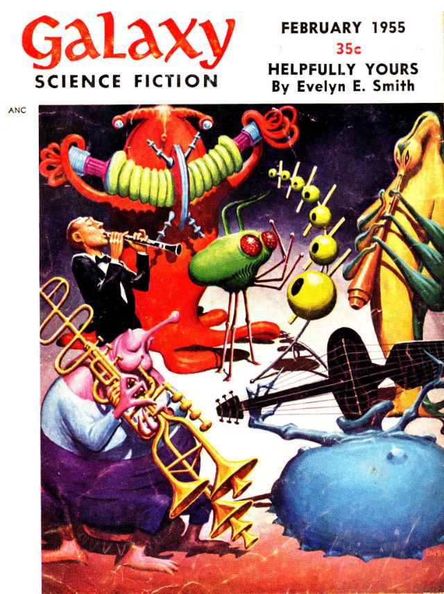 Galaxy Science Fiction cover, February 1955