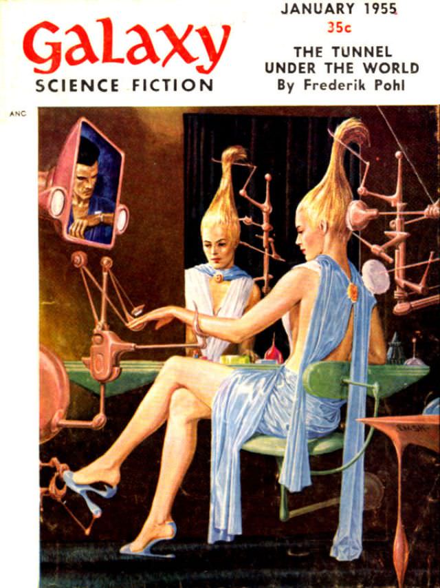 Galaxy Science Fiction cover, January 1955