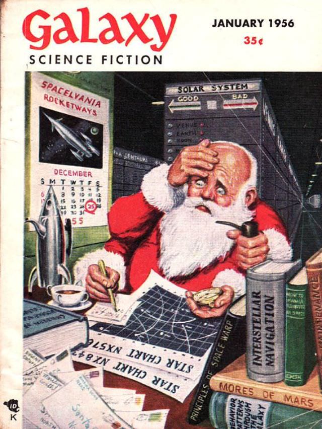 Galaxy Science Fiction cover, January 1956