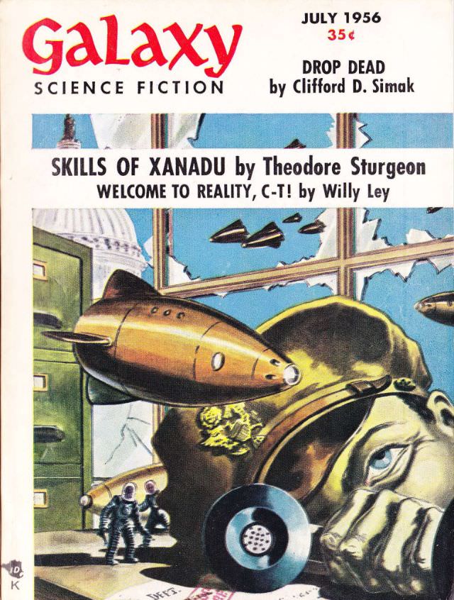 Galaxy Science Fiction cover, July 1956