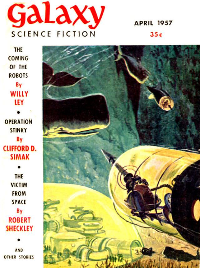 Galaxy Science Fiction cover, April 1957