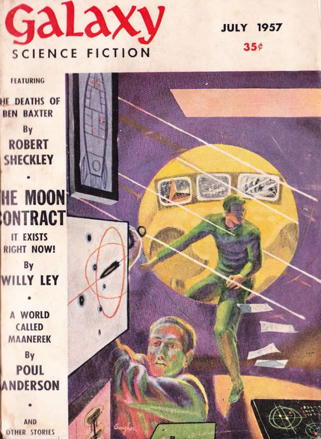 Galaxy Science Fiction cover, July 1957