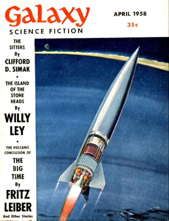 Galaxy Science Fiction cover, April 1958