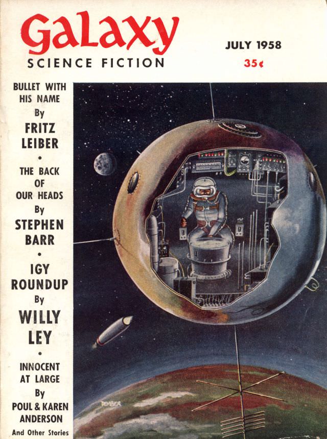 Galaxy Science Fiction cover, July 1958