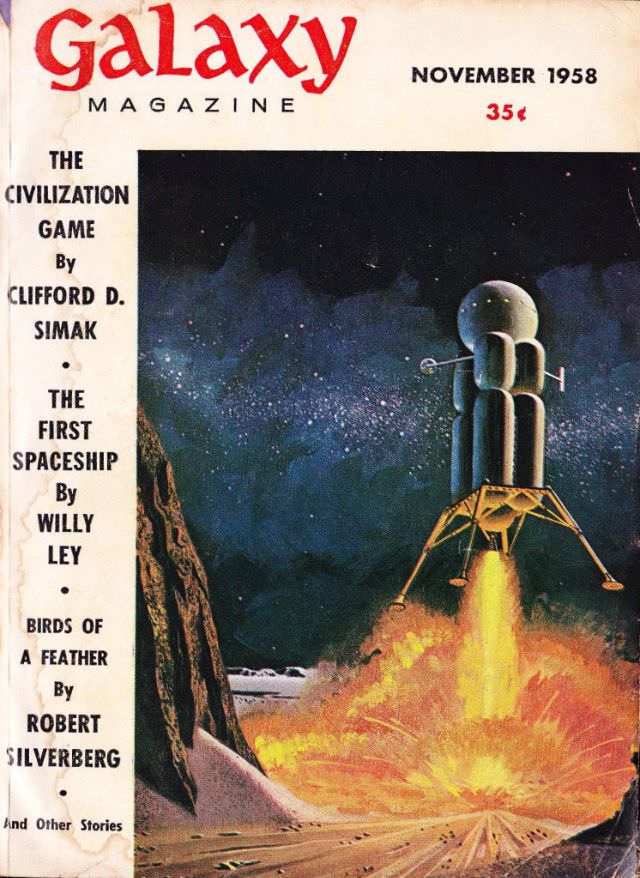 Galaxy Science Fiction cover, November 1958