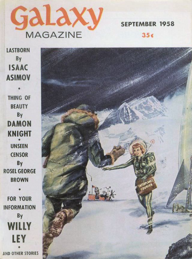 Galaxy Science Fiction cover, September 1958