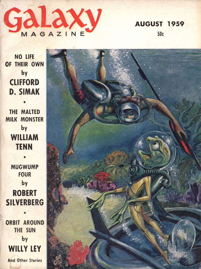 Galaxy Science Fiction cover, August 1959