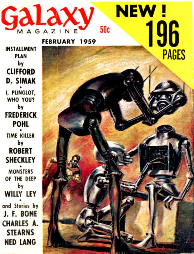 Galaxy Science Fiction cover, February 1959