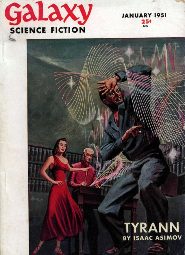 Galaxy Science Fiction cover, January 1951