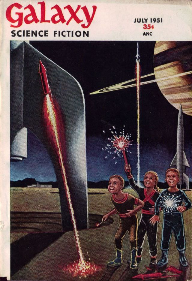 Galaxy Science Fiction cover, July 1951