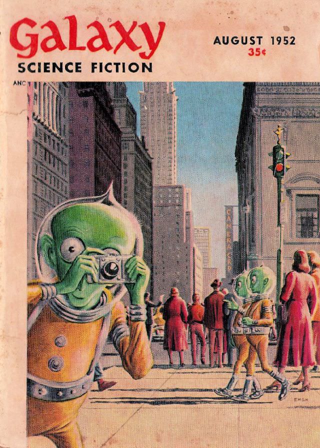 Galaxy Science Fiction cover, August 1952