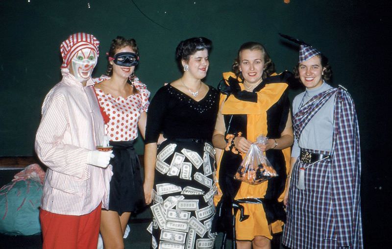 Halloween party, 1960s.