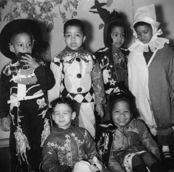 Clowns and cowboy costumes were all the rage when it came to Halloween in the late '40s, 1946.