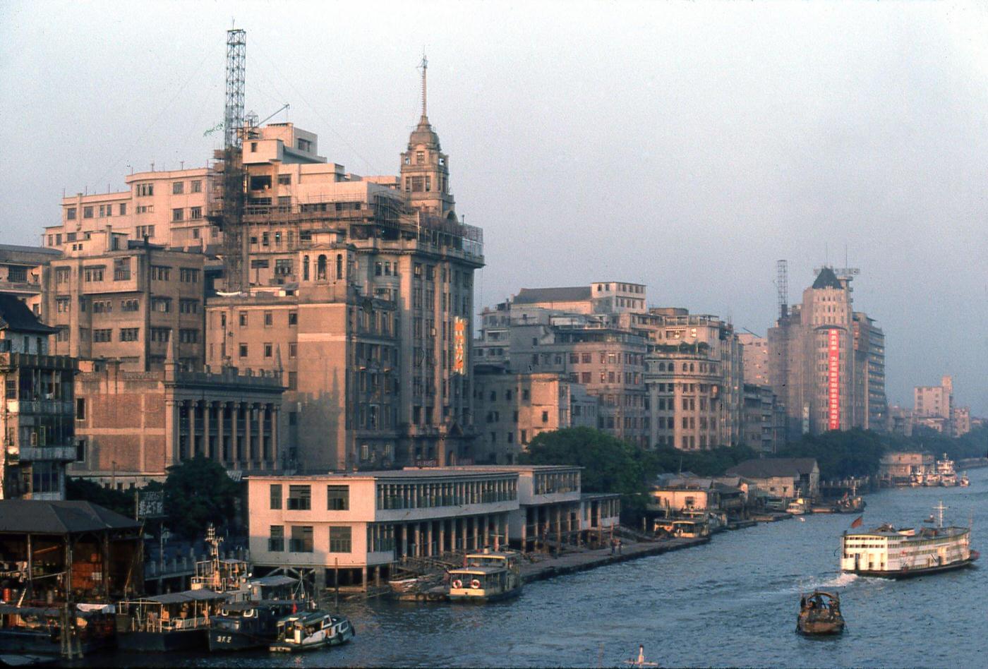 Pearl River Waterfront in Guangzhou, 1979