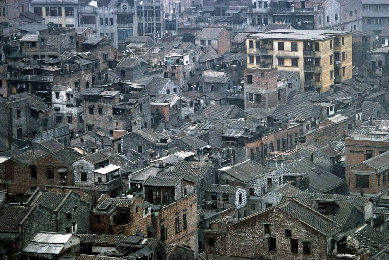 Guangzhou city view, China, 1980