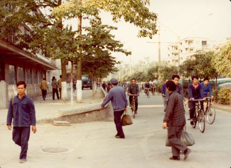 Guangzhou street scenes, 1978