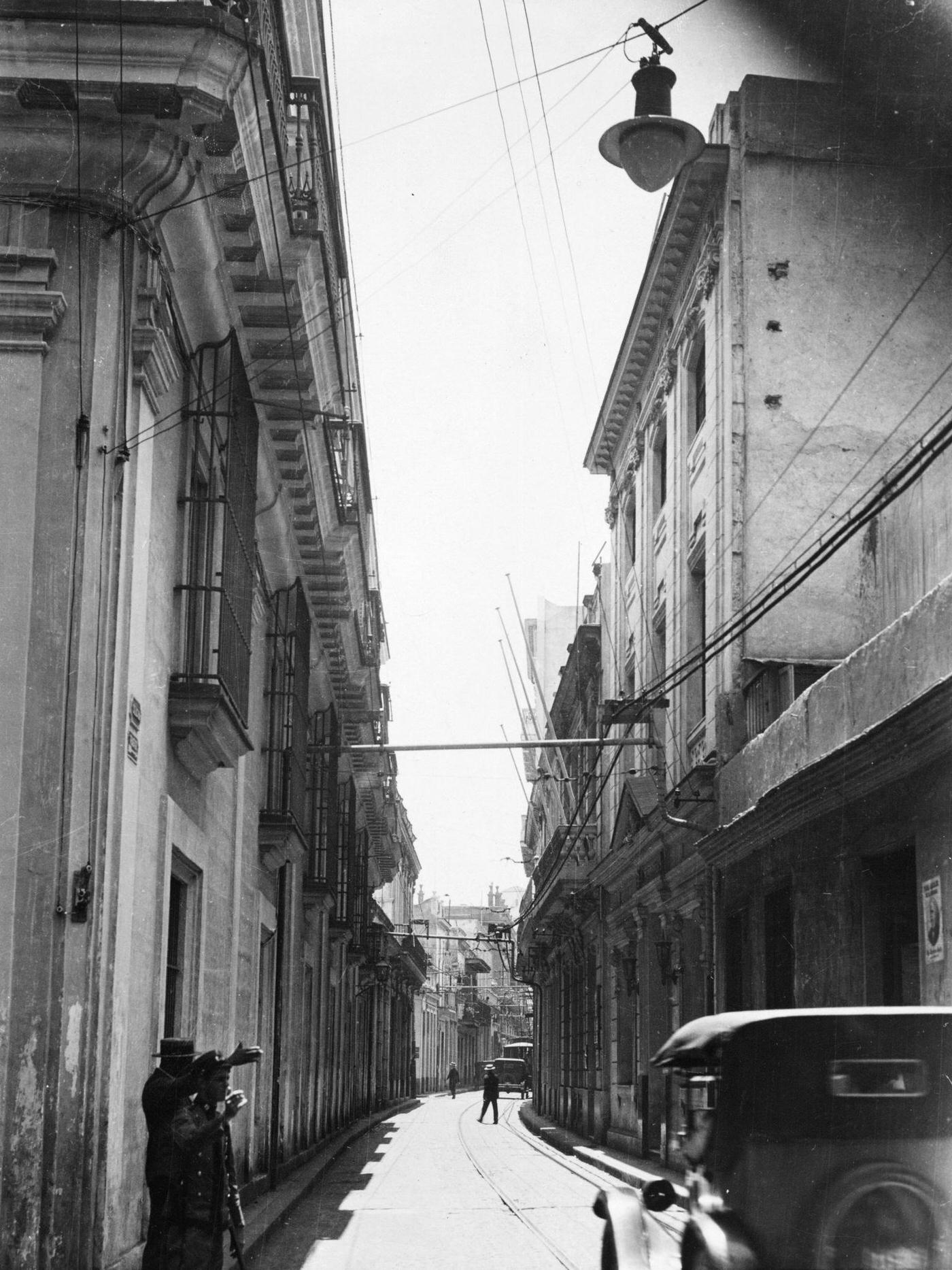 A street in Havana, 1930