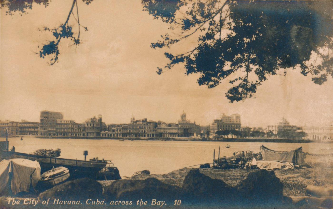 The City of Havana, Cuba, across the Bay, 1930