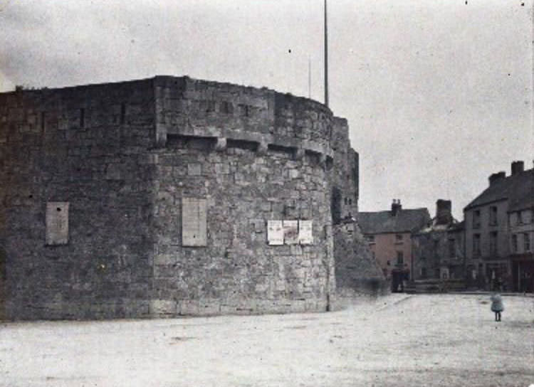 Iconic Athlone Castle, standing proud amidst the town's enchanting surroundings, June 1913