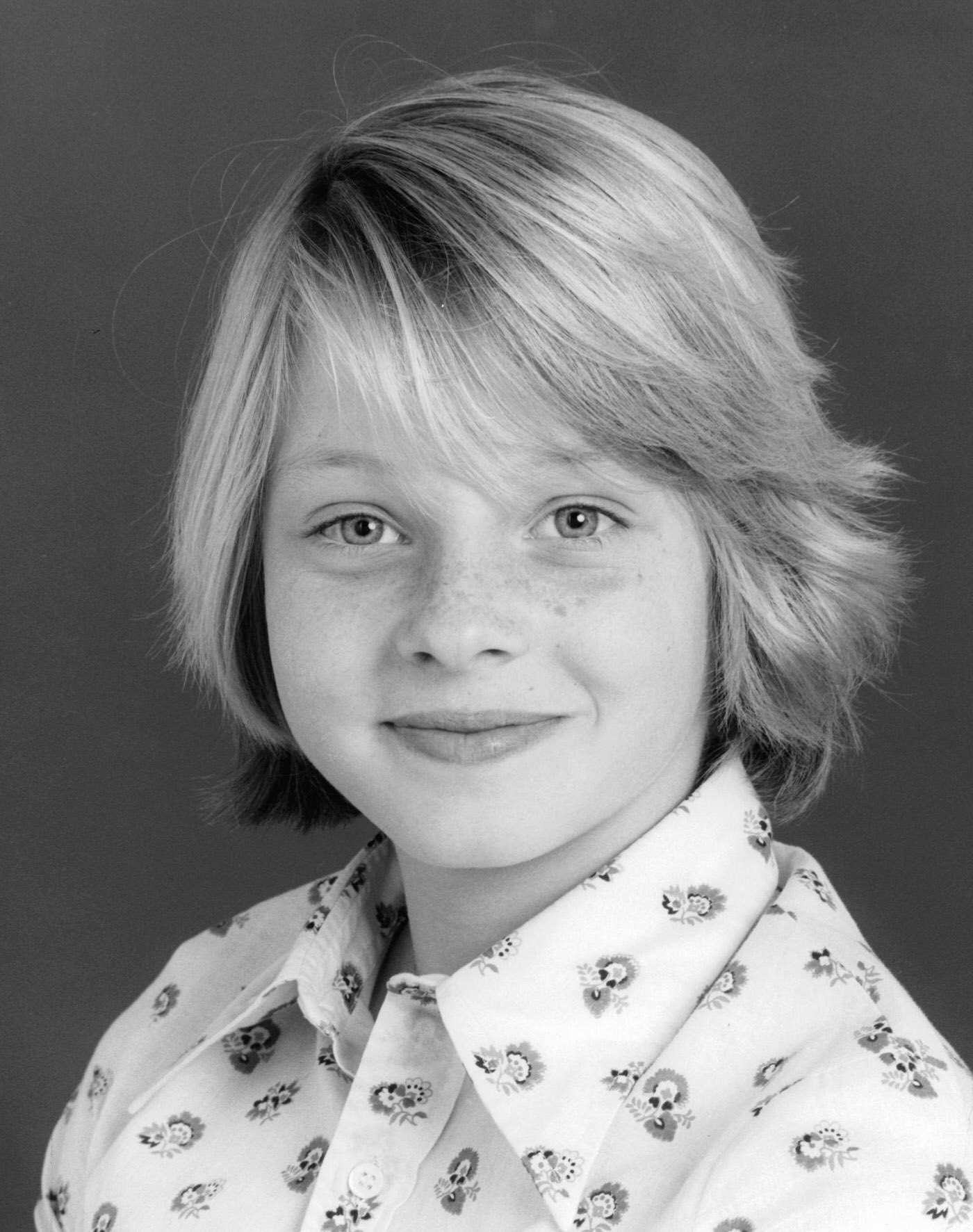 Jodie Foster publicity portrait for 'Paper Moon', 1974.