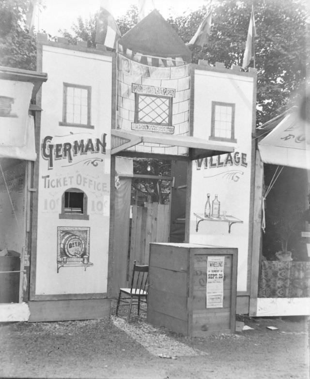 German Village booth, 1898
