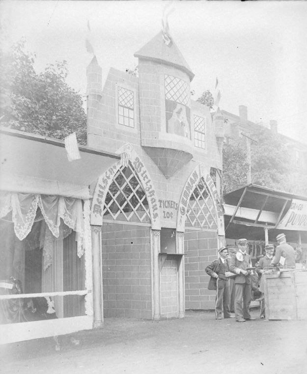 German village entrance, 1898