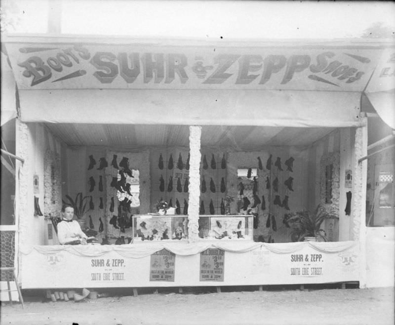 Suhr & Zepp Shoes booth, 1898