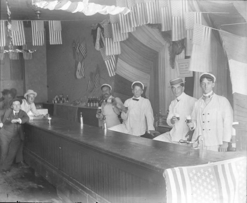 Beer hall, 1898