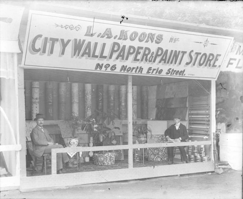 City Wallpaper & Paint booth, 1898
