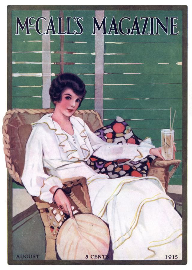 McCall's magazine cover, August 1915