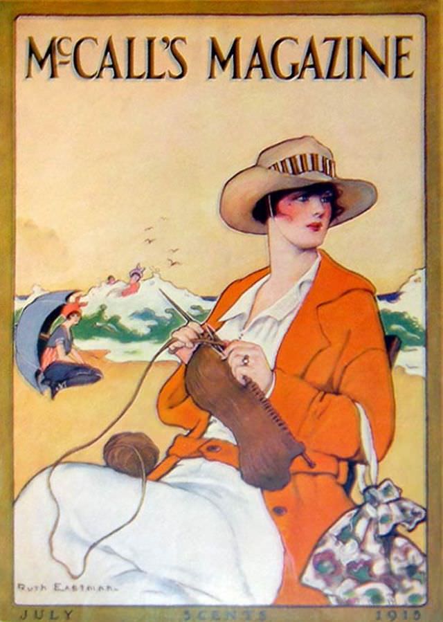 McCall's magazine cover, July 1915