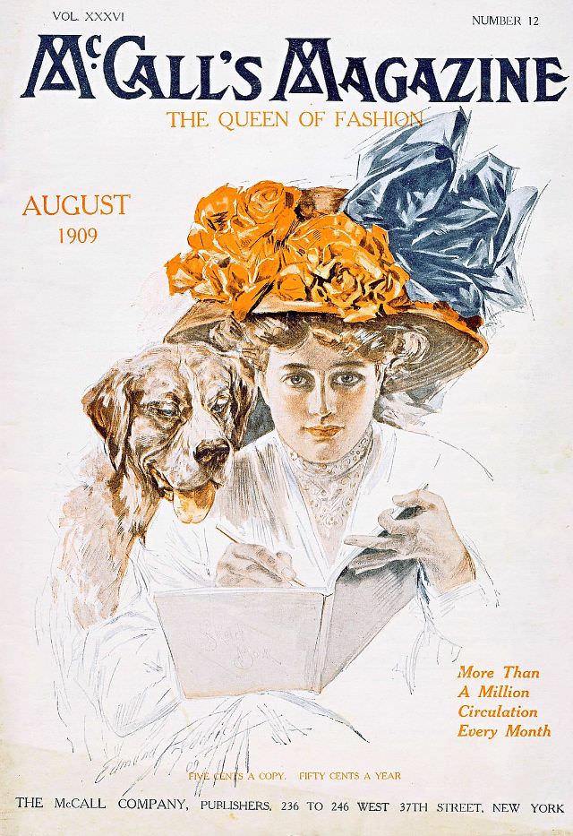 McCall's magazine cover, August 1909