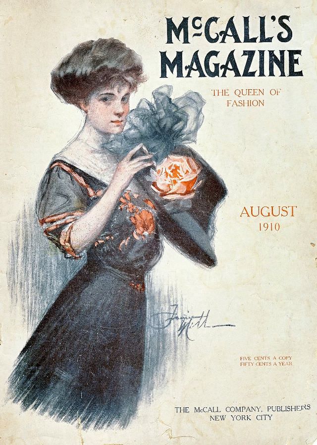 McCall's magazine cover, August 1910