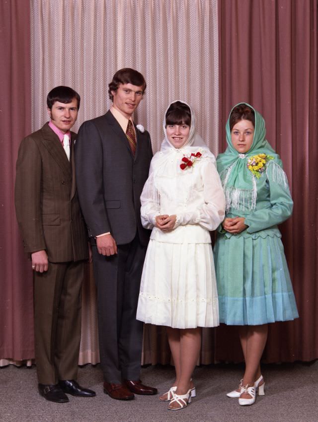 A married Doukhobor couple, Mr and Mrs Wayne Ostoforoff, June 17, 1972