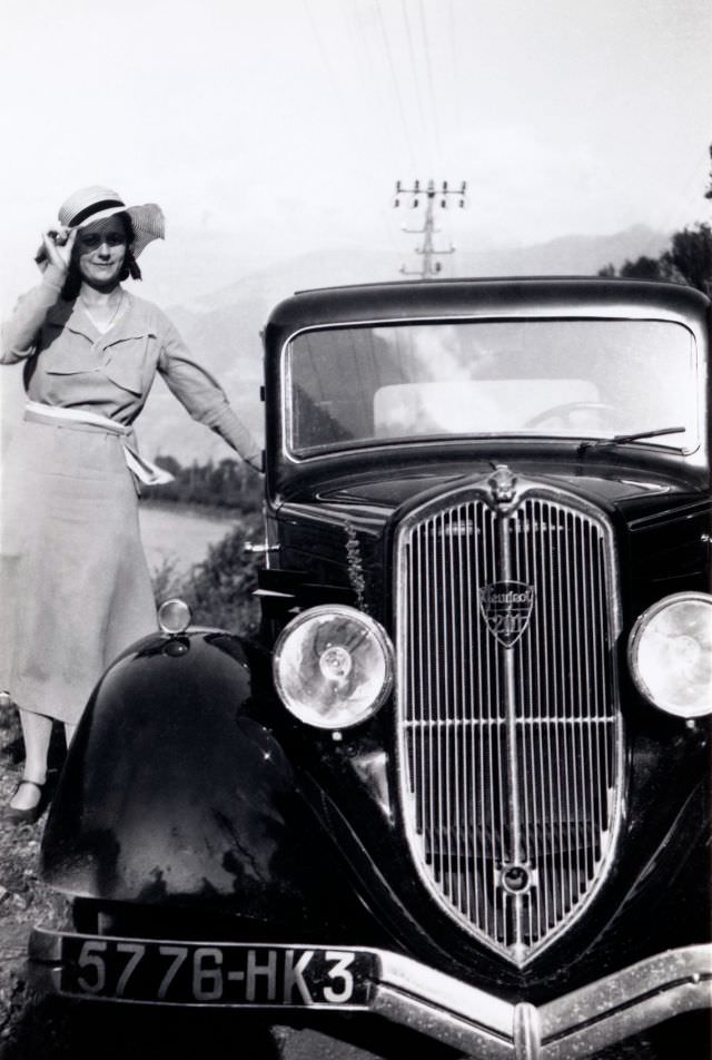 Peugeot 201, countryside, Isère, France 1936