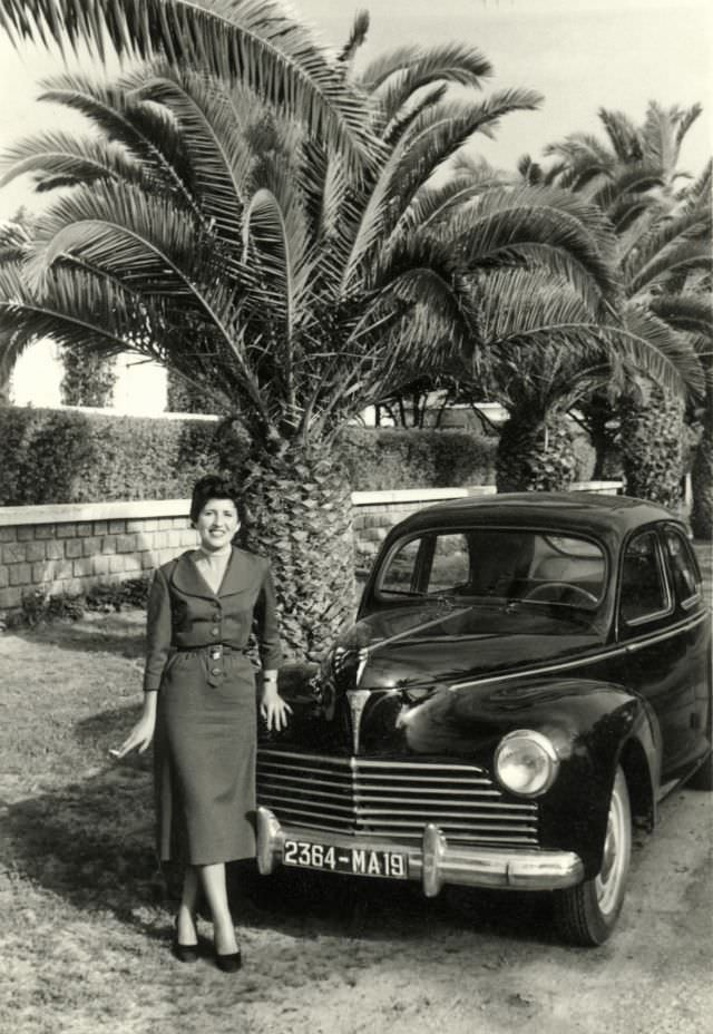Peugeot 203, Fédala, Morocco, February 1955