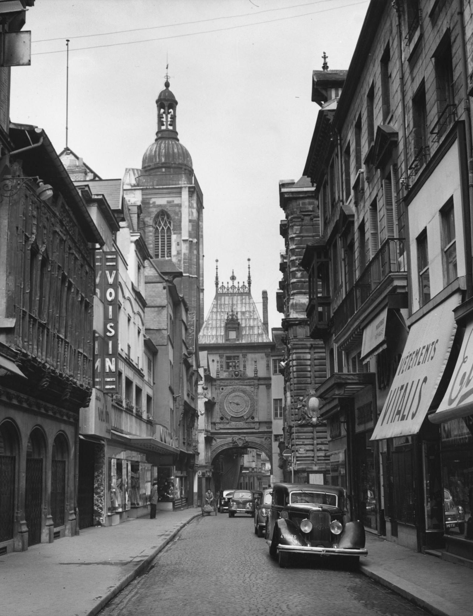 Rue de la Grosse-Horlage, Rouen, May 1955
