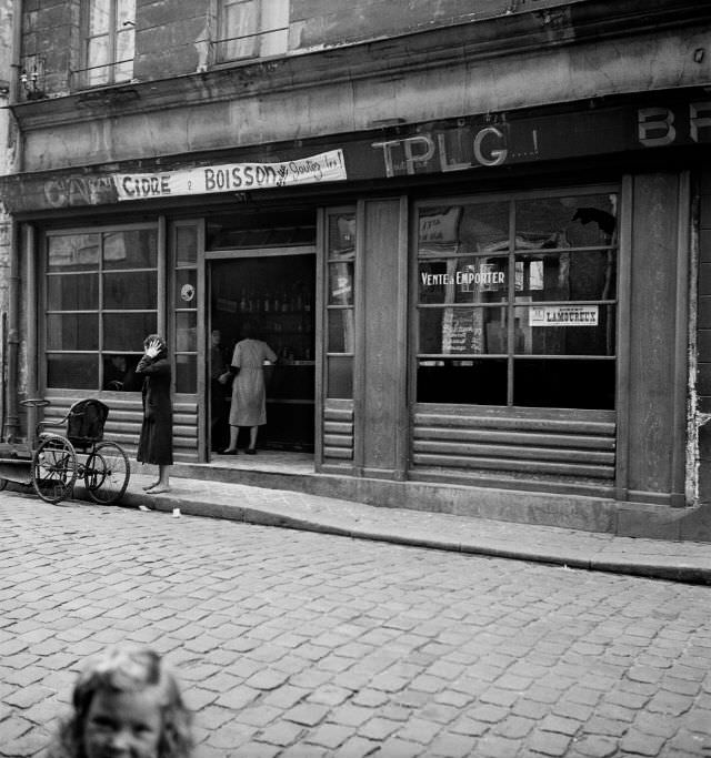 Cafe T.P.L.G., Rouen, September 1951