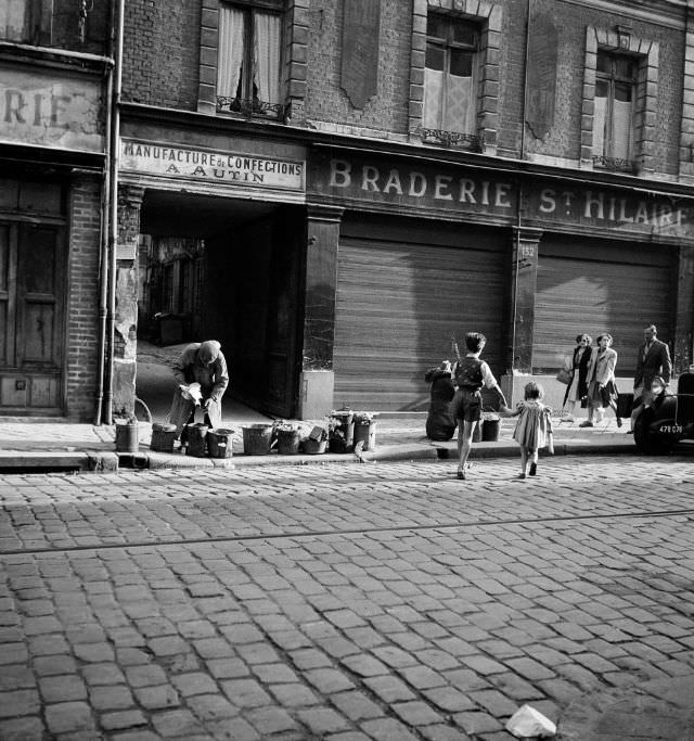 Rue Saint-Hilaire, Rouen, September 1951