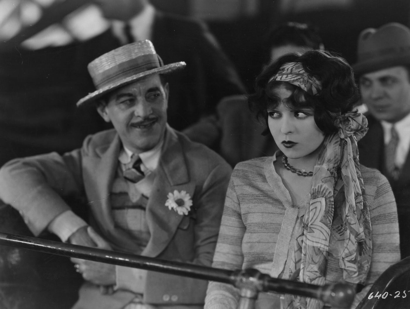 Clara Bow and Henry Kolker in Rough House Rosie (1927)
