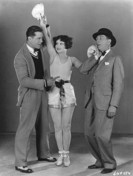 Clara Bow, Arthur Housman, and Reed Howes in Rough House Rosie (1927)