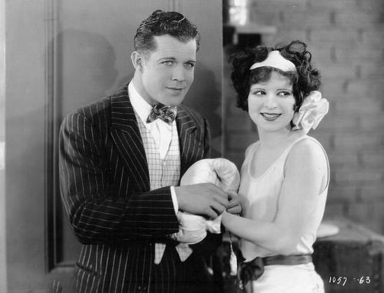 Clara Bow and Reed Howes in Rough House Rosie (1927)