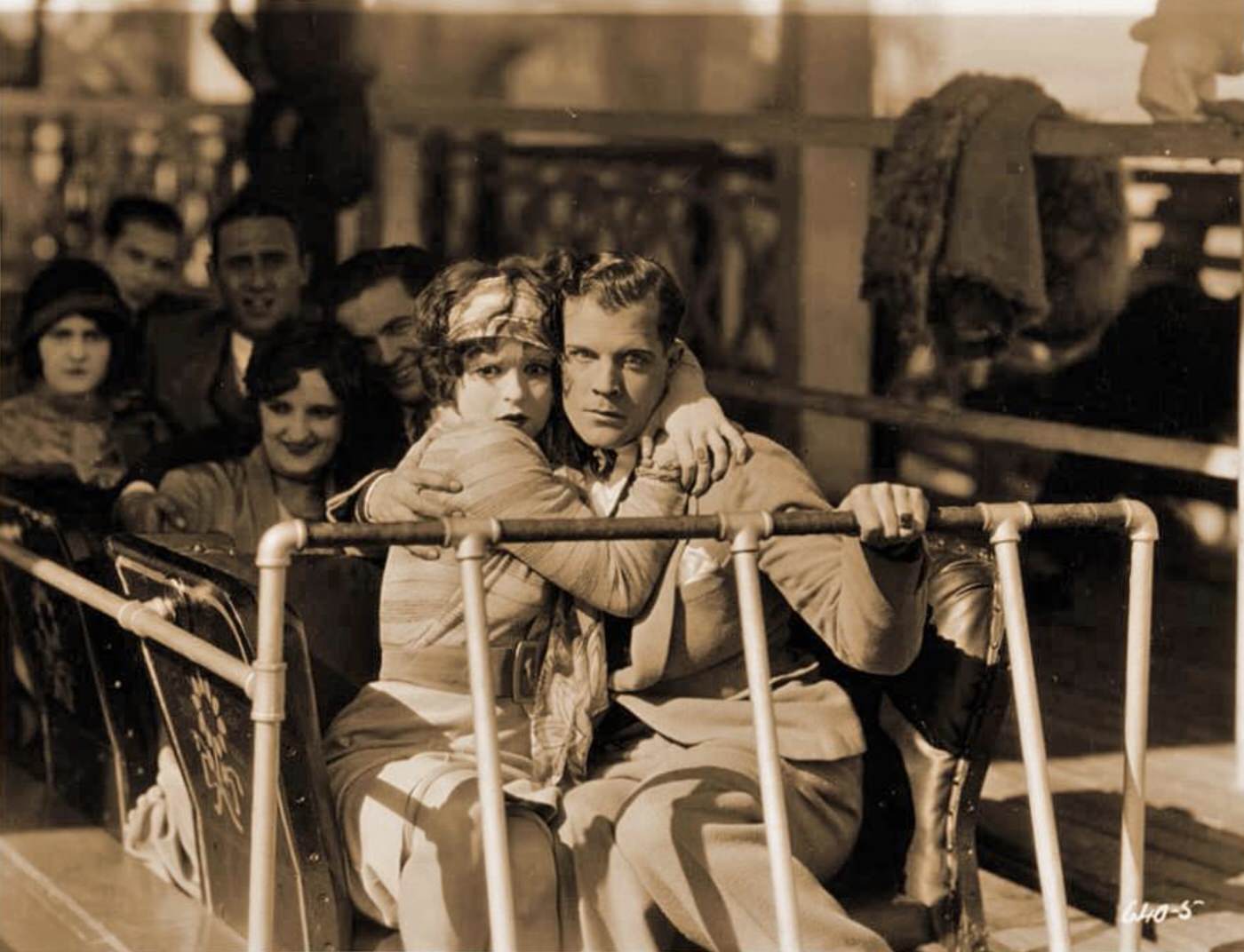 Clara Bow and Reed Howes in Rough House Rosie (1927)