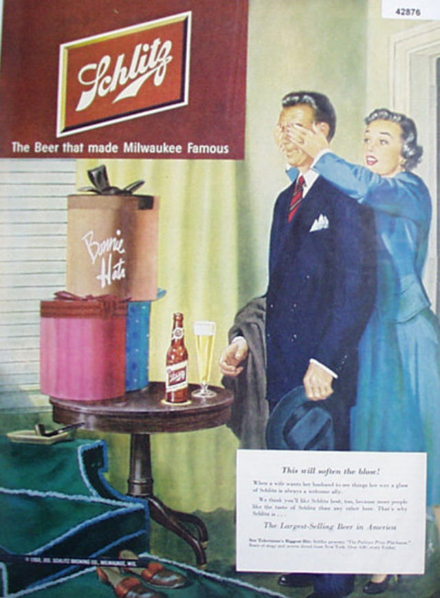 Interesting Story and Vintage Ads of Schlitz Beer from the 1950s and 1960s