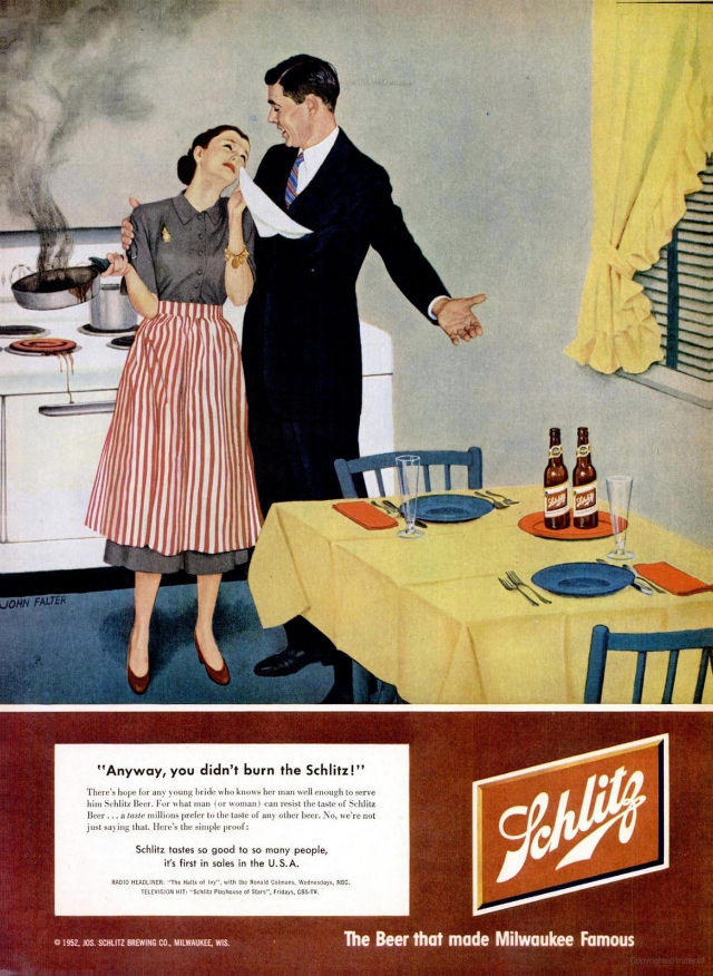 Interesting Story and Vintage Ads of Schlitz Beer from the 1950s and 1960s