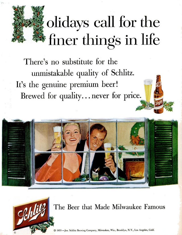 Interesting Story and Vintage Ads of Schlitz Beer from the 1950s and 1960s