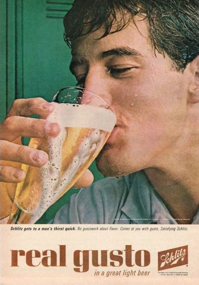 Interesting Story and Vintage Ads of Schlitz Beer from the 1950s and 1960s