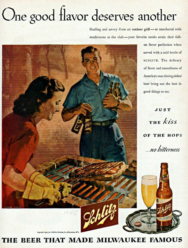 Interesting Story and Vintage Ads of Schlitz Beer from the 1950s and 1960s