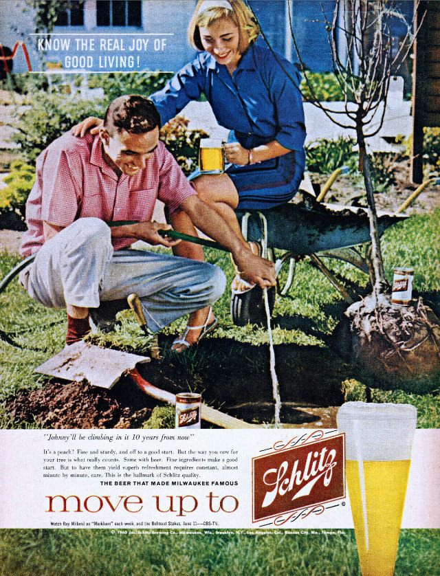 Interesting Story and Vintage Ads of Schlitz Beer from the 1950s and 1960s